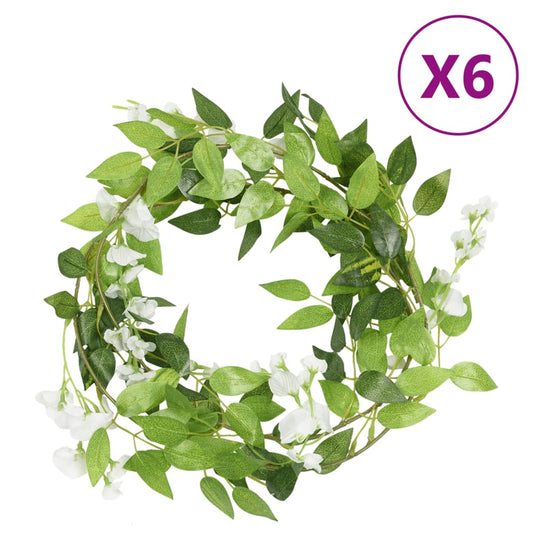 Blomsterguirlander Til Jul 6 Stk. 200 Cm