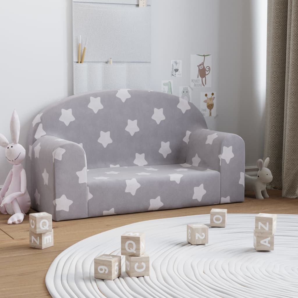 2-Personers Sofa Til Børn Blødt Plys