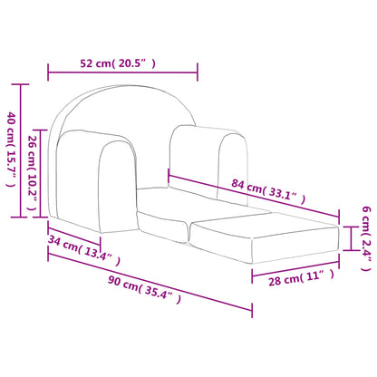 Sovesofa Til Børn Blødt Plys