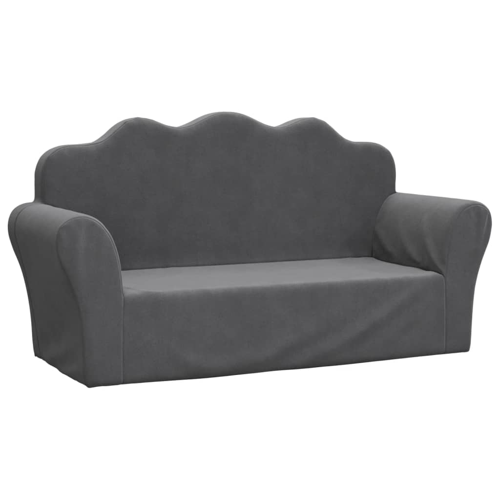 2-Personers Sofa Til Børn Blødt Plys Med Stjerner