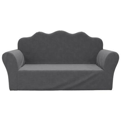 2-Personers Sofa Til Børn Blødt Plys Med Stjerner