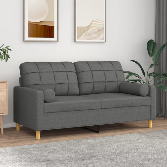 2-Personers Sofa Med Pyntepuder Stof