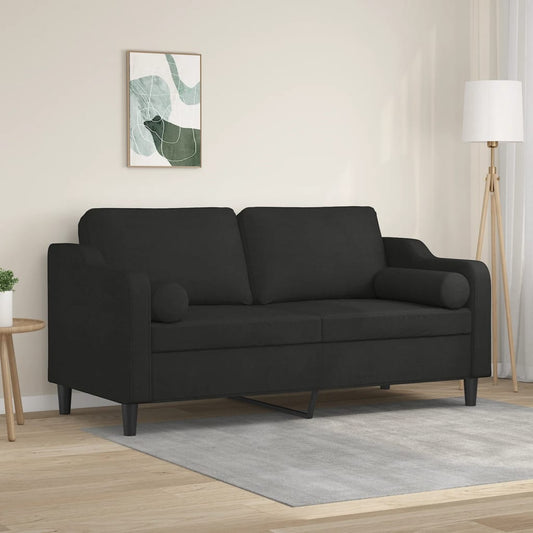 2-Personers Sofa Med Pyntepuder Stof