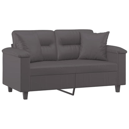 2-personers Sofa Med Pyntepuder Kunstlæder - Billede 3