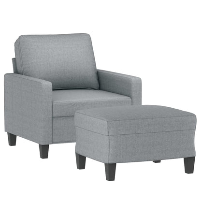 Sofastol Med Fodskammel 60 Cm Stof