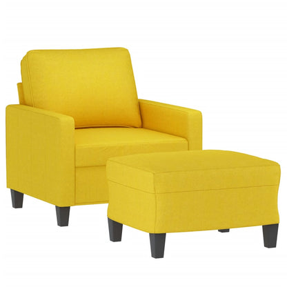 Sofastol Med Fodskammel 60 Cm Stof