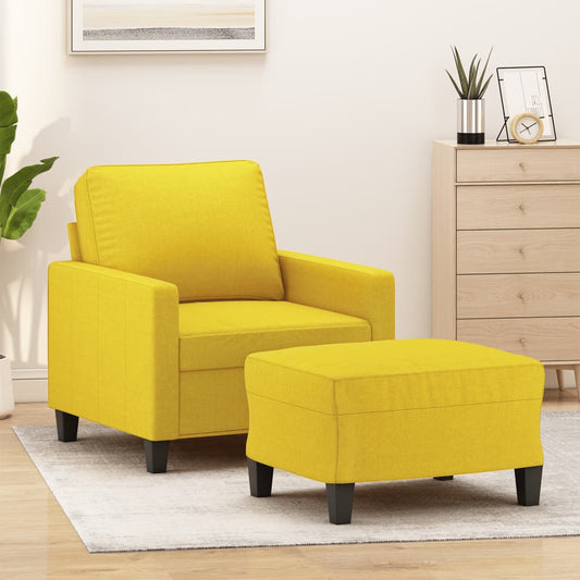 Sofastol Med Fodskammel 60 Cm Stof