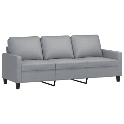 3-Personers Sofa Med Fodskammel 180 Cm Stof