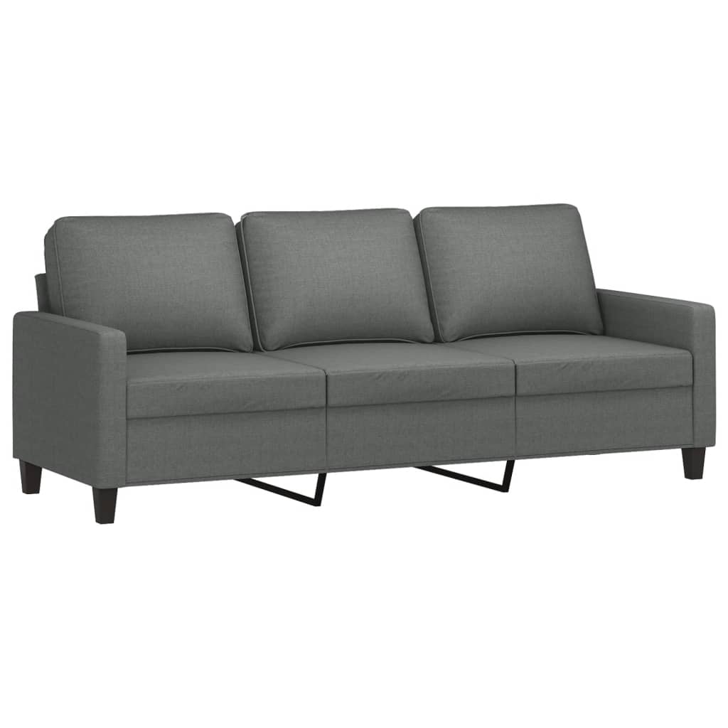 3-Personers Sofa Med Fodskammel 180 Cm Stof