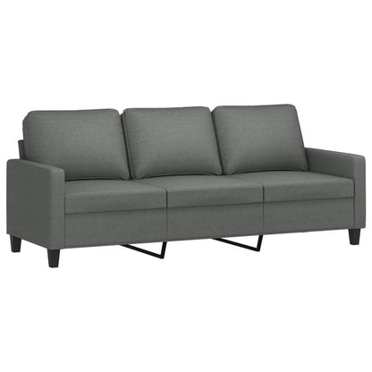 3-Personers Sofa Med Fodskammel 180 Cm Stof