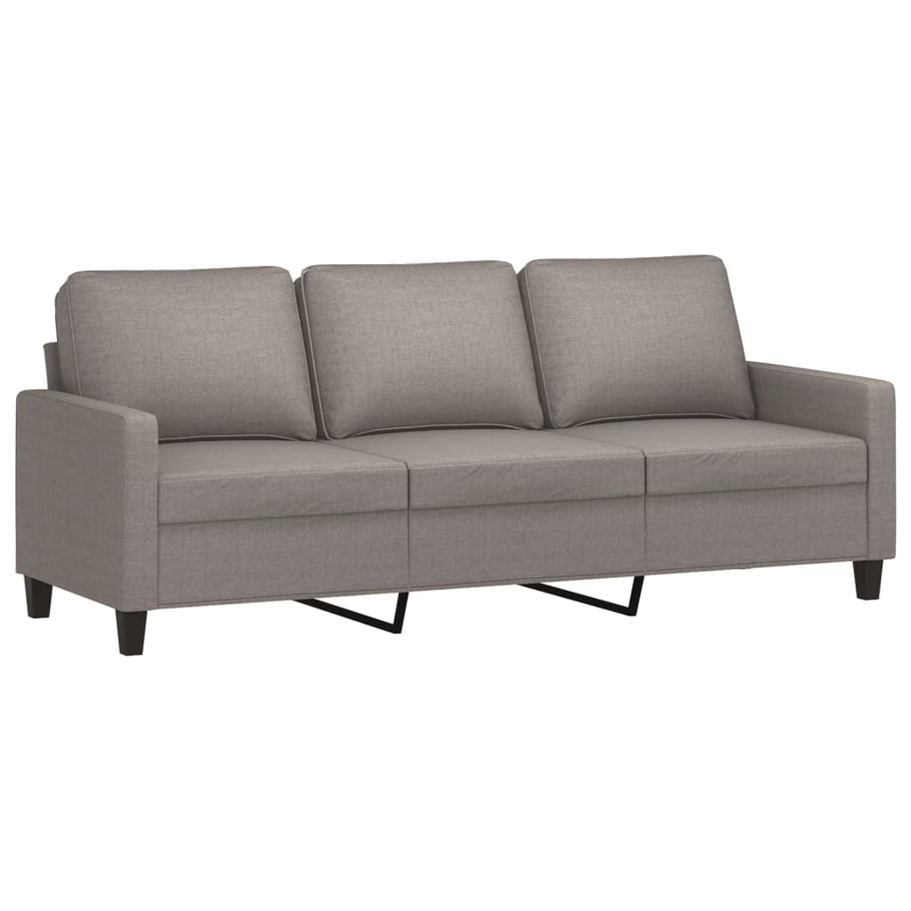3-Personers Sofa Med Fodskammel 180 Cm Stof