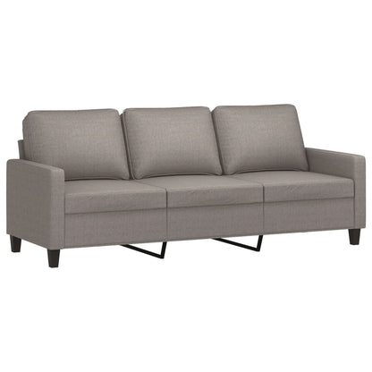3-Personers Sofa Med Fodskammel 180 Cm Stof