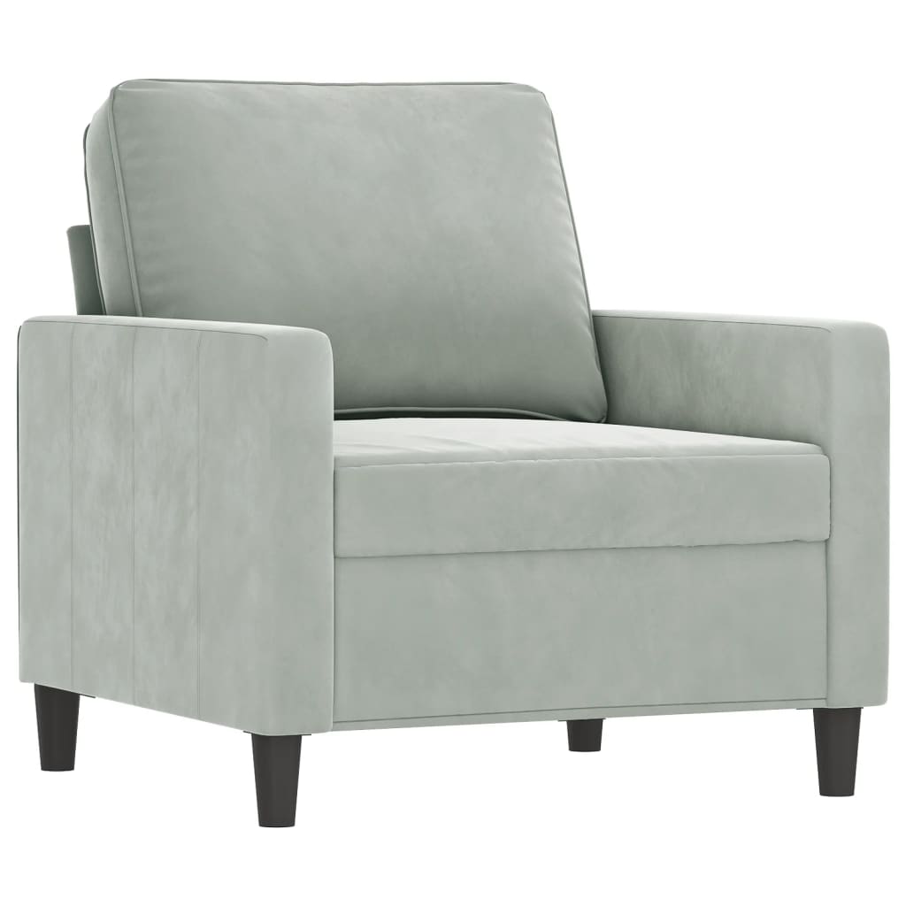 Sofastol Med Fodskammel 60 Cm Velour