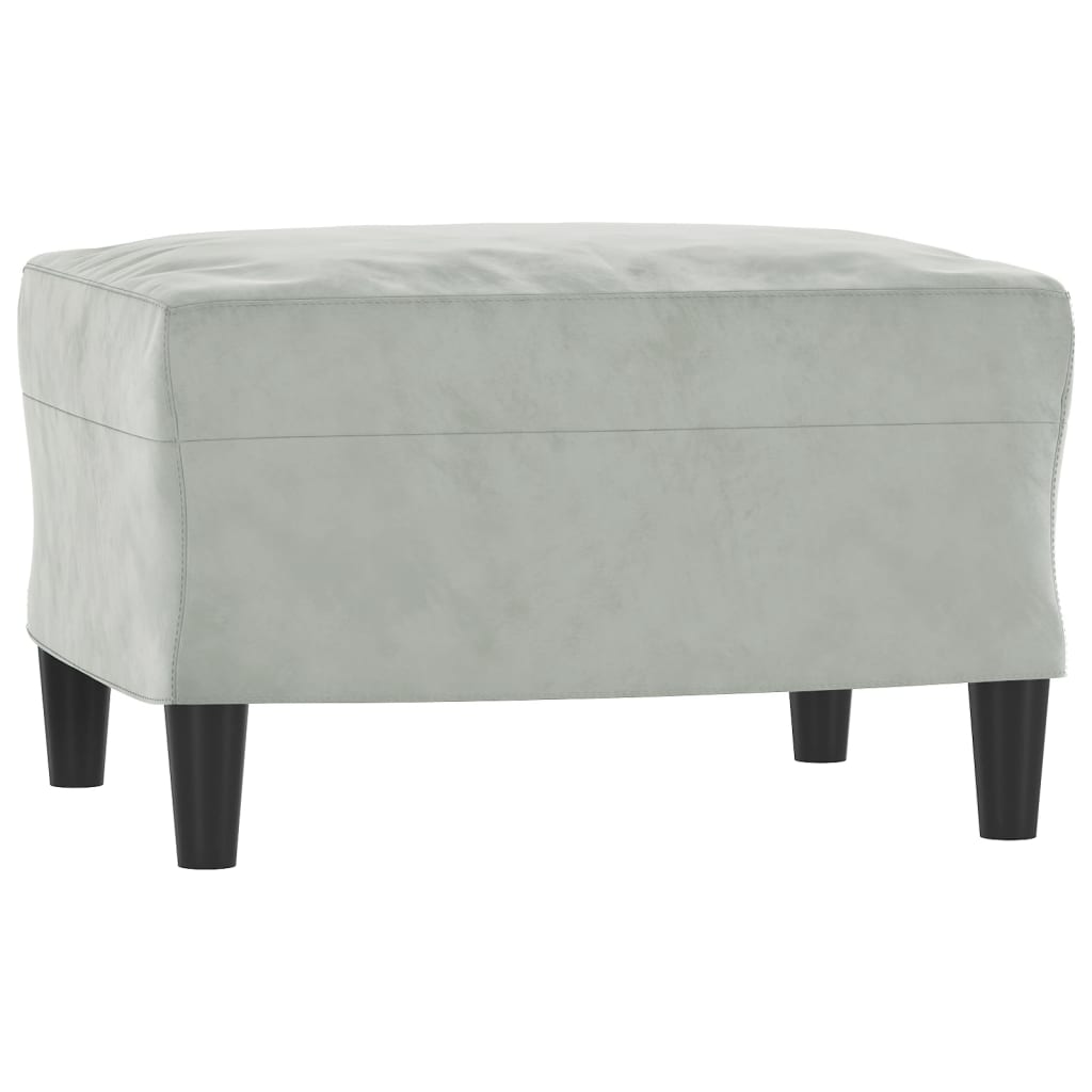 Sofastol Med Fodskammel 60 Cm Velour