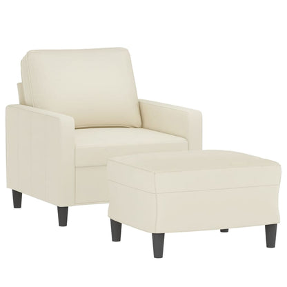 Sofastol Med Fodskammel 60 Cm Velour