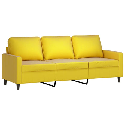 3-Personers Sofa Med Fodskammel 180 Cm Velour
