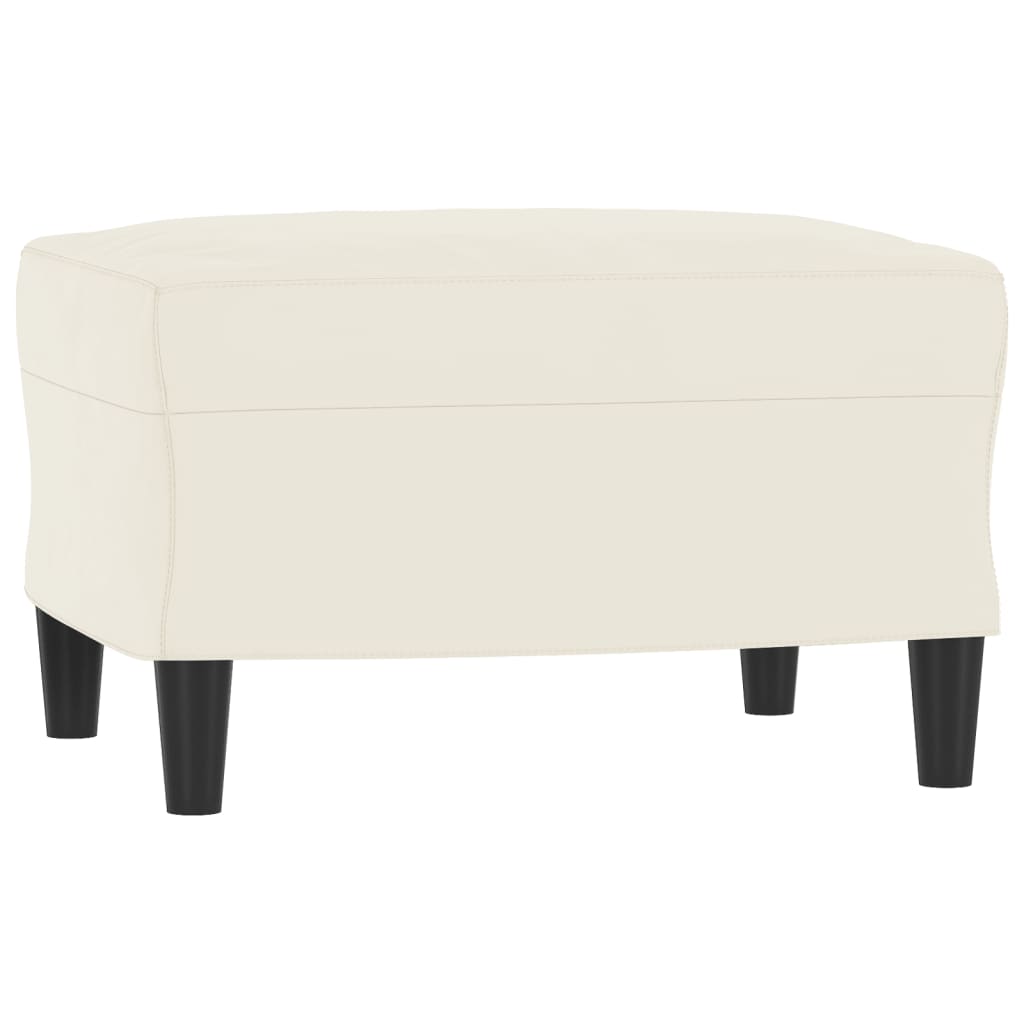 3-Personers Sofa Med Fodskammel 180 Cm Velour