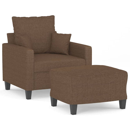 Sofastol Med Fodskammel 60 Cm Stof