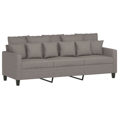 3-Personers Sofa Med Fodskammel 180 Cm Stof