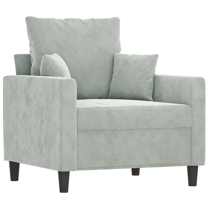 Sofastol Med Fodskammel 60 Cm Velour