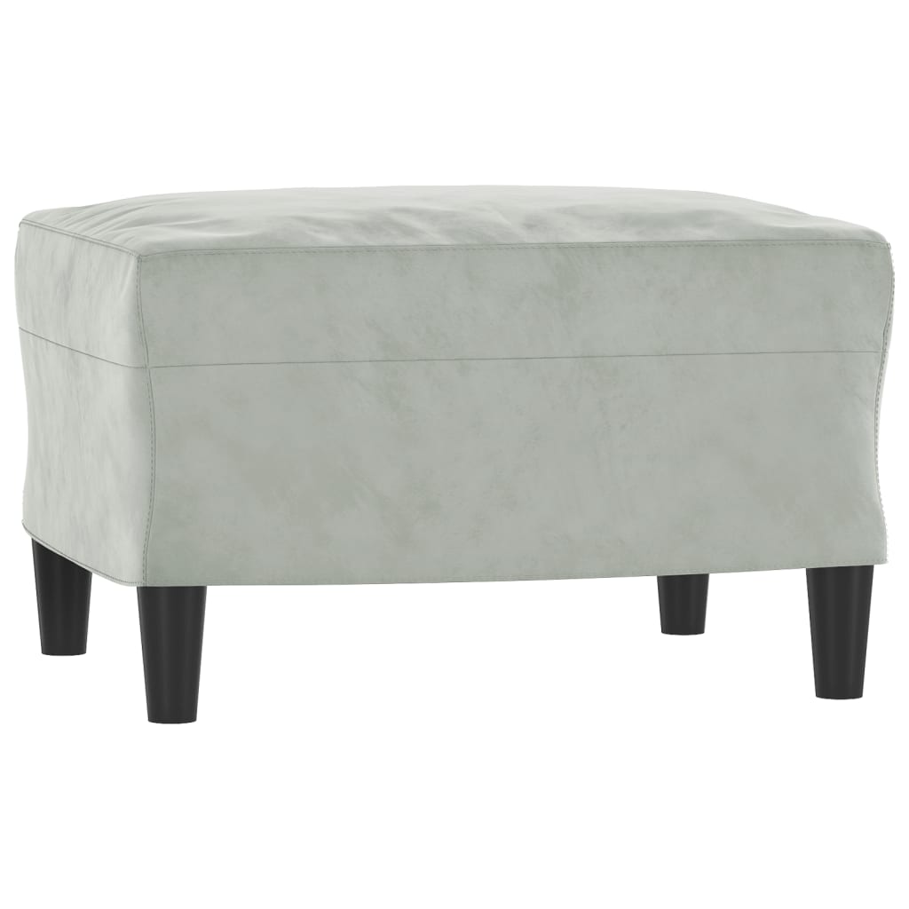 Sofastol Med Fodskammel 60 Cm Velour