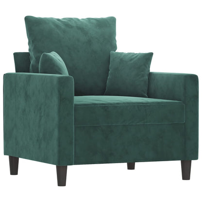 Sofastol Med Fodskammel 60 Cm Velour