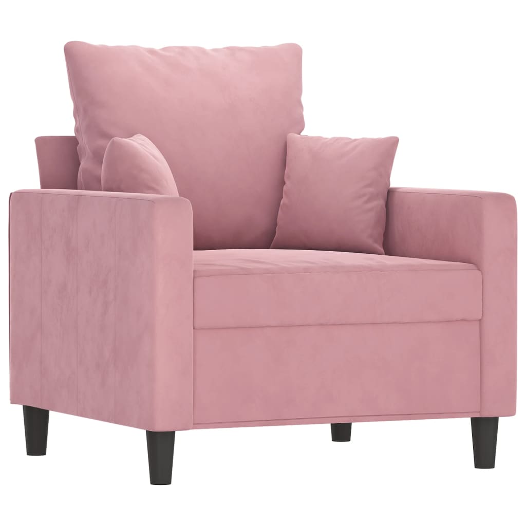 Sofastol Med Fodskammel 60 Cm Velour