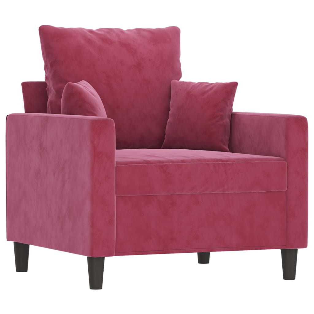 Sofastol Med Fodskammel 60 Cm Velour
