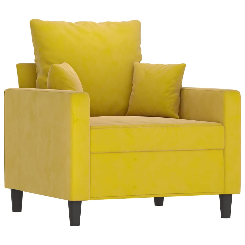 Sofastol Med Fodskammel 60 Cm Velour