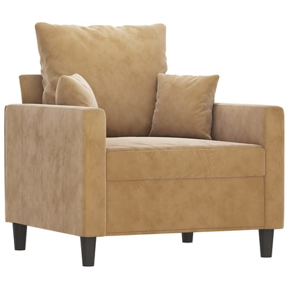 Sofastol Med Fodskammel 60 Cm Velour