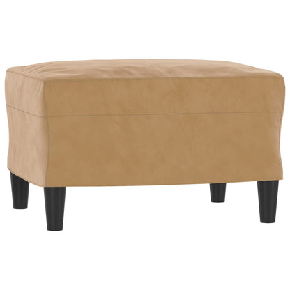 Sofastol Med Fodskammel 60 Cm Velour
