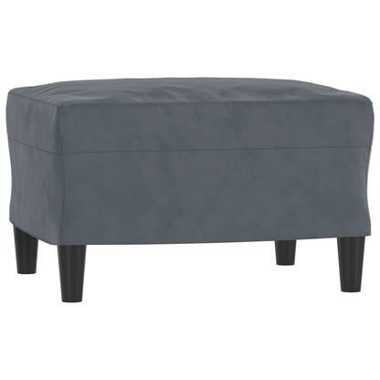 3-Personers Sofa Med Fodskammel 180 Cm Velour