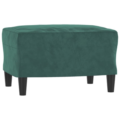 3-Personers Sofa Med Fodskammel 180 Cm Velour