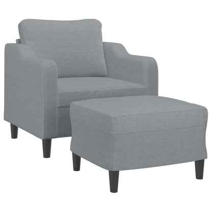 Sofastol Med Fodskammel 60 Cm Stof