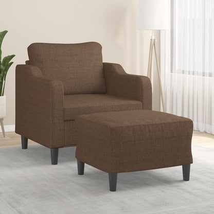 Sofastol Med Fodskammel 60 Cm Stof