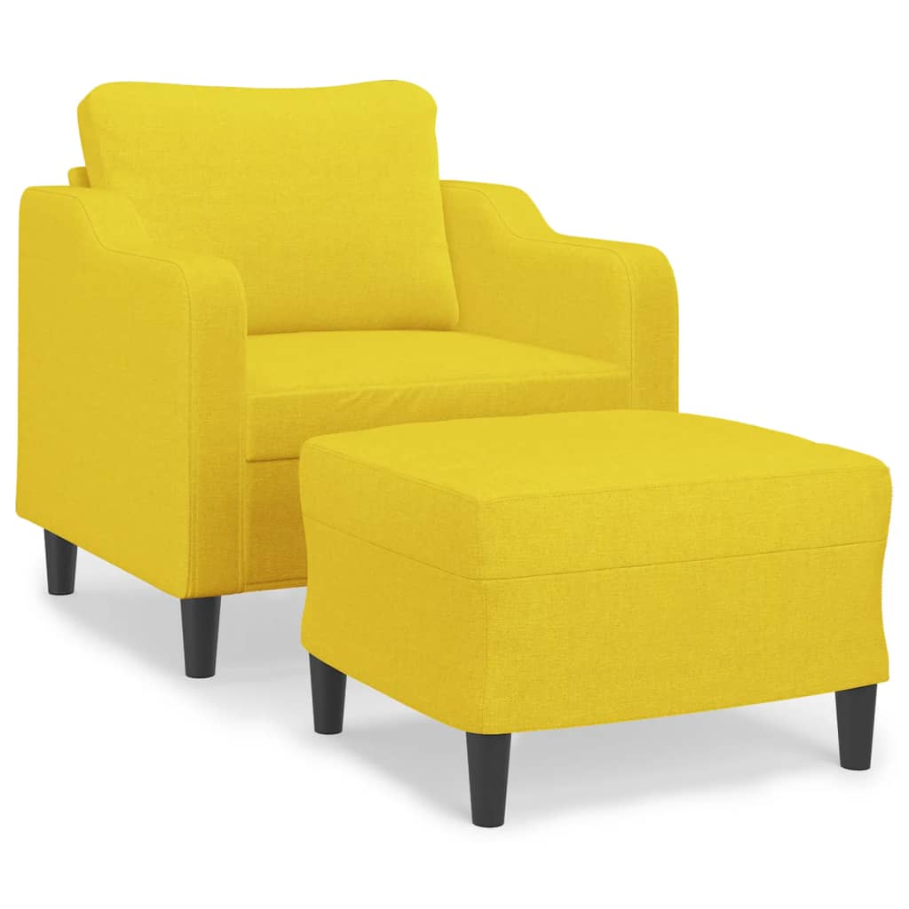 Sofastol Med Fodskammel 60 Cm Stof