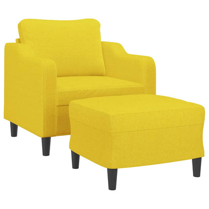 Sofastol Med Fodskammel 60 Cm Stof