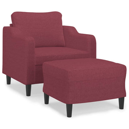 Sofastol Med Fodskammel 60 Cm Stof
