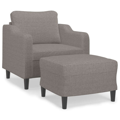 Sofastol Med Fodskammel 60 Cm Stof