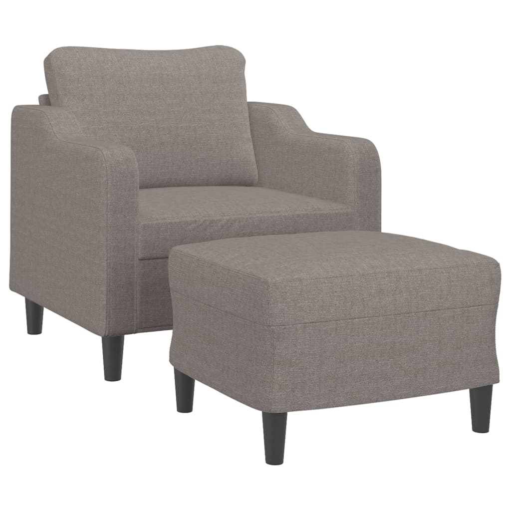 Sofastol Med Fodskammel 60 Cm Stof