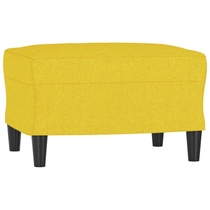 3-Personers Sofa Med Fodskammel 180 Cm Stof