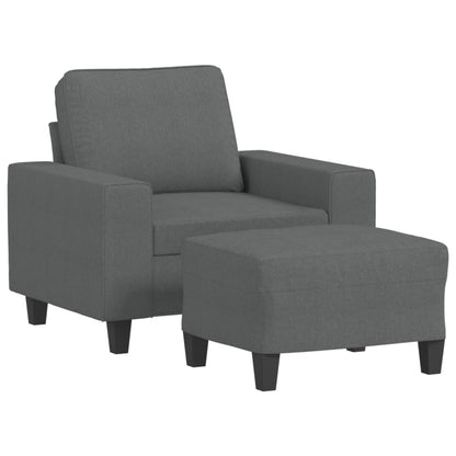 Sofastol Med Fodskammel 60 Cm Stof