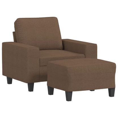 Sofastol Med Fodskammel 60 Cm Stof