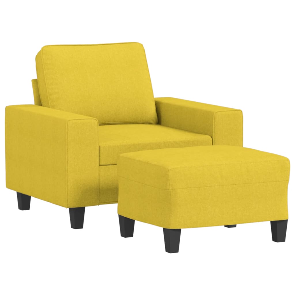 Sofastol Med Fodskammel 60 Cm Stof