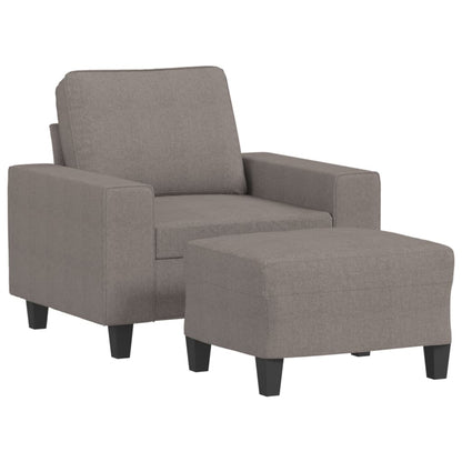 Sofastol Med Fodskammel 60 Cm Stof