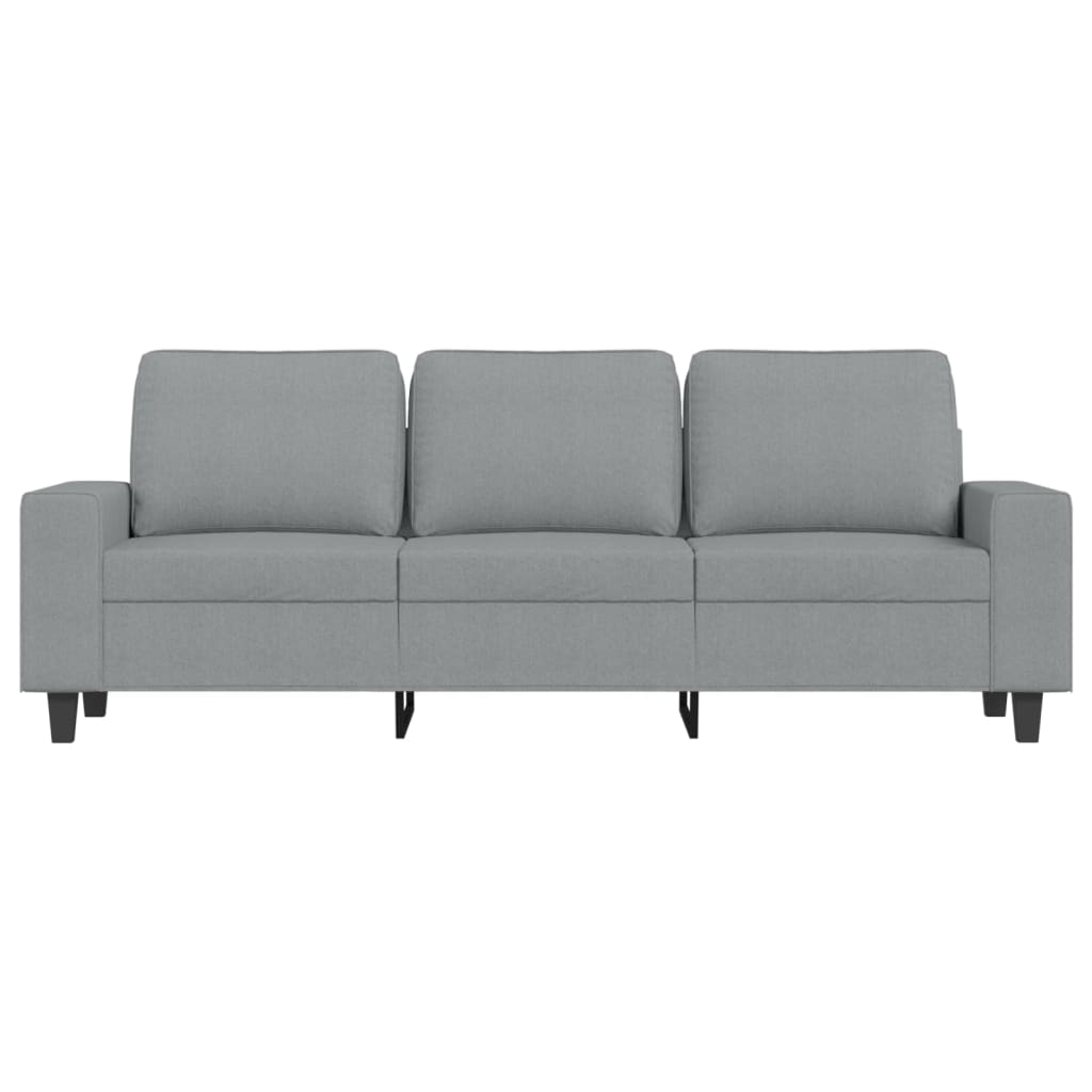 3-Personers Sofa Med Fodskammel 180 Cm Stof