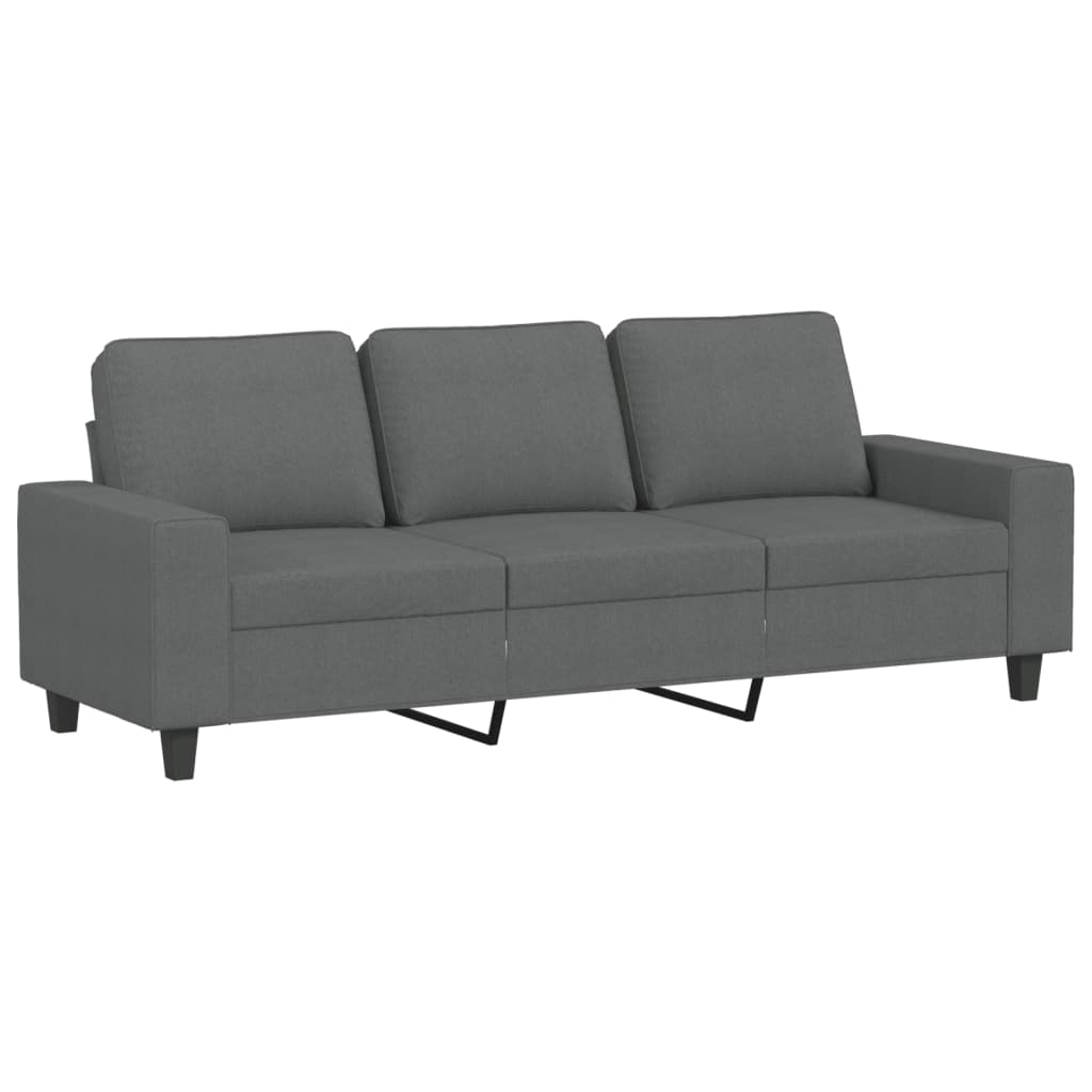 3-Personers Sofa Med Fodskammel 180 Cm Stof