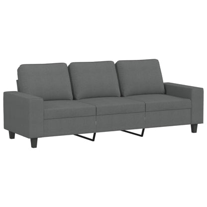 3-Personers Sofa Med Fodskammel 180 Cm Stof