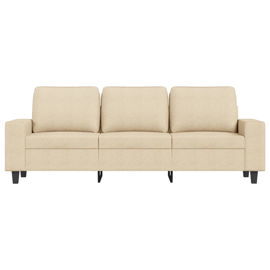 3-Personers Sofa Med Fodskammel 180 Cm Stof