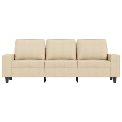 3-Personers Sofa Med Fodskammel 180 Cm Stof
